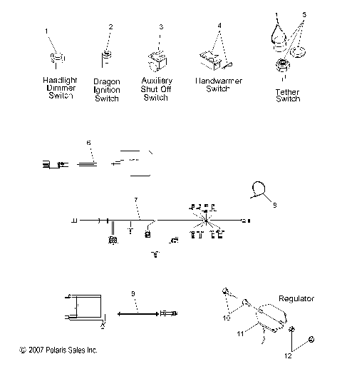 ELECTRICAL, SWITCHES and COMPONENTS - S09MX6JS/JE (49SNOWELECT08600IQ)