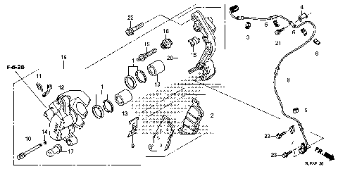 FRONT BRAKE CALIPER (2)