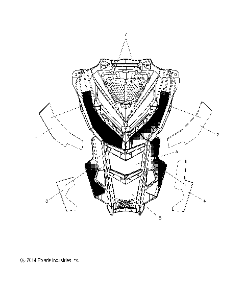 BODY, HOOD FOAM/FIBER - S15DP8 ALL OPTIONS (49SNOWHOODSCFL15PROS)