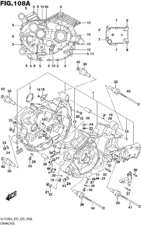 CRANKCASE (VL1500BL8 E03)