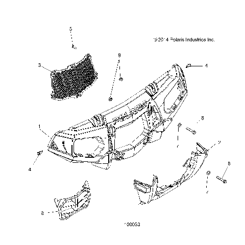 BODY, FRONT BUMPER and MOUNTING - A15SYE85FS (49ATVBUMPER15SPTRG850)