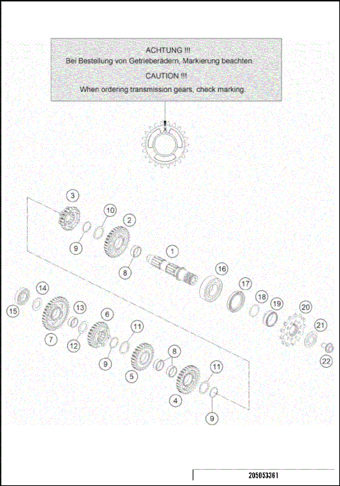 TRANSMISSION II - COUNTERSHAFT