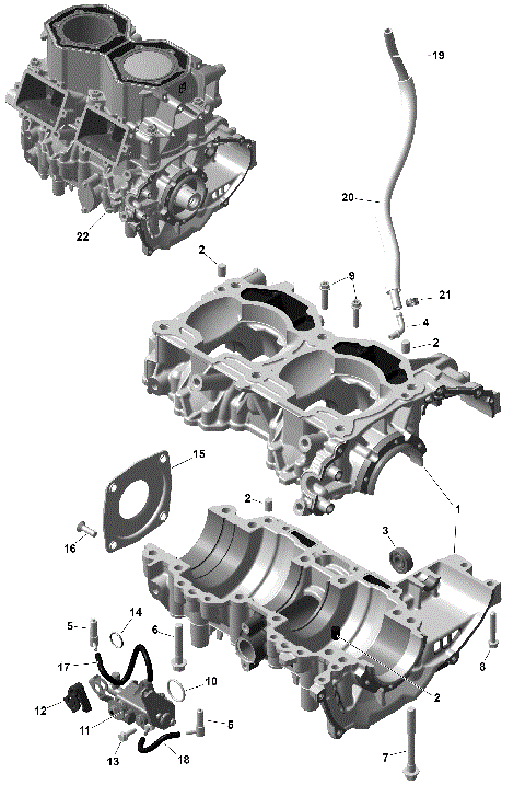 01- ROTAX - Crankcase