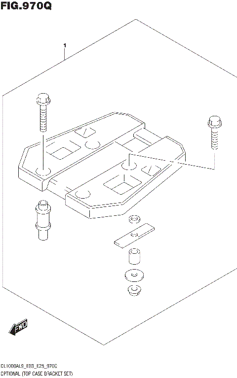 OPTIONAL (TOP CASE BRACKET SET)