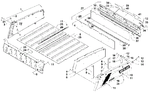 CARGO BOX AND TAILGATE ASSEMBLY [300116]