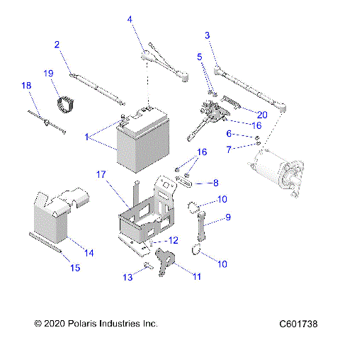 ELECTRICAL, BATTERY BOX  ASM. - S23CFF5TSL (C601738)