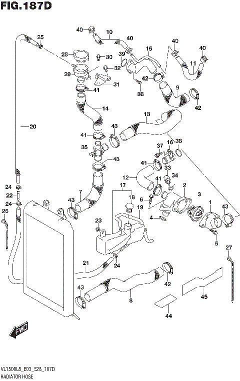 RADIATOR HOSE (VL1500BTL8 E28)