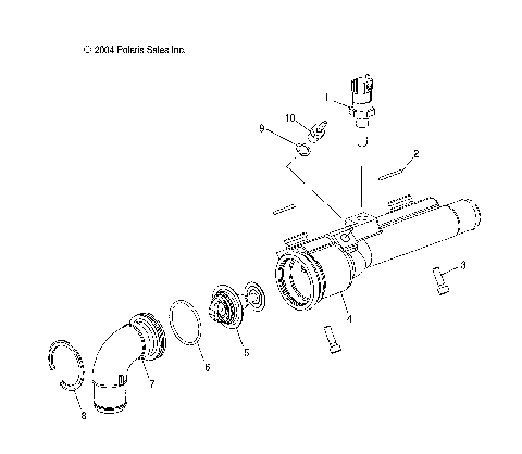 COOLANT RAIL - W045304CA/IA/CB/IB/CC/IC (4990559055B10)