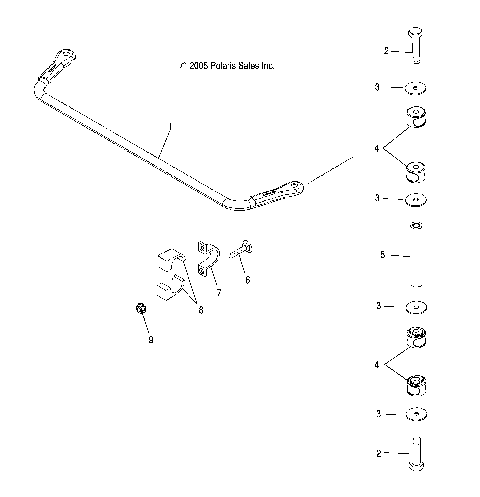 SUSPENSION, REAR STABILIZER BAR - R08RH68 ALL OPTIONS (4999203249920324C10)