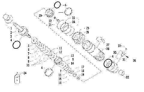 REAR SUSPENSION FRONT ARM SHOCK ABSORBER [96980]