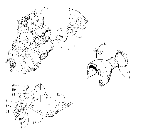 ENGINE AND RELATED ASSEMBLY [72942]