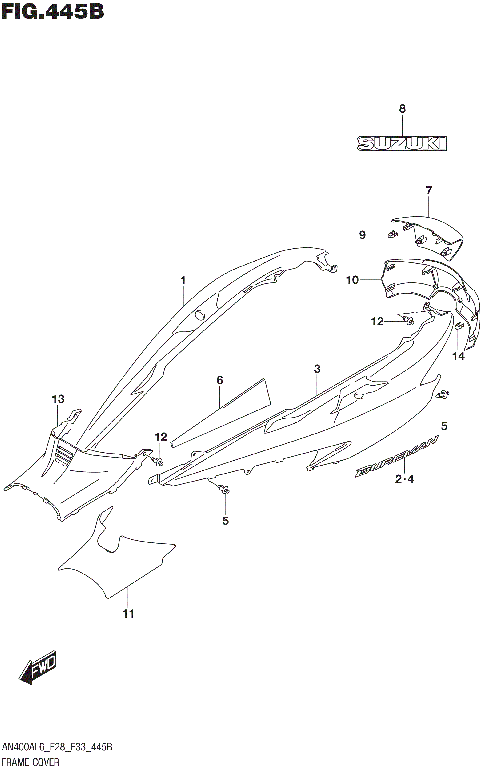 FRAME COVER (AN400ZAL6 E28)