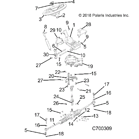 STEERING, STEERING ASM. - R21MAE57D7 (C700309)