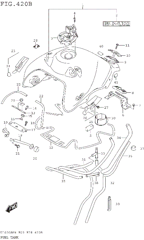 FUEL TANK (DL650AM4 E28)