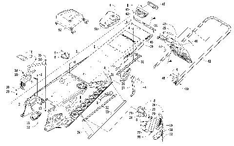 TUNNEL, REAR BUMPER, AND SNOWFLAP ASSEMBLY [98134]