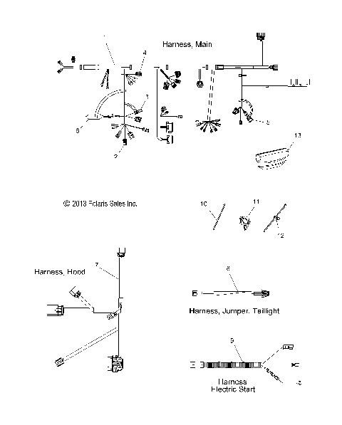 ELECTRICAL, WIRE HARNESS - S15CC6/CK6/CM6 ALL OPTIONS (49SNOWHARNESS14PRMK)