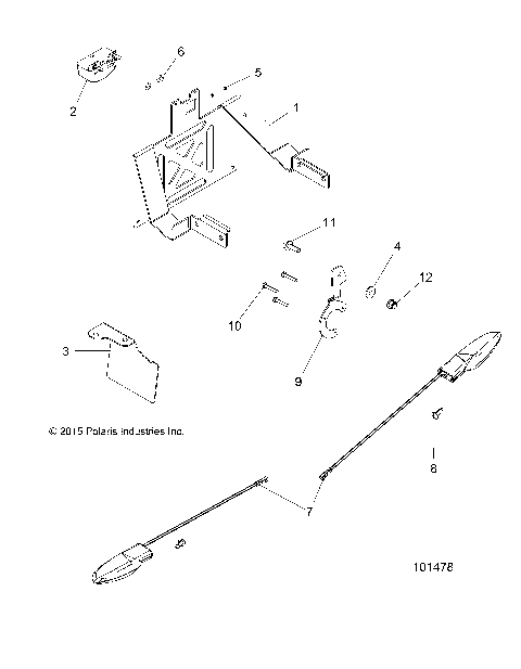 ELECTRICAL, TURN SIGNALS and LICENSE PLATE - A19SYS95CH (101478)