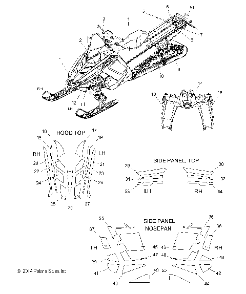 BODY, DECAL, TDS SIGNATURE SERIES 155 - S15CG8/CH8 (49SNOWDECAL15RMKTDS)