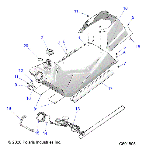 FUEL SYSTEM, FUEL TANK ASM. - S24FJE9FS/9FE (C601805)