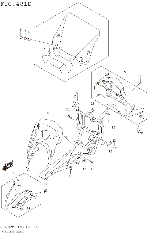 COWLING BODY (DL650XAM4 E03)