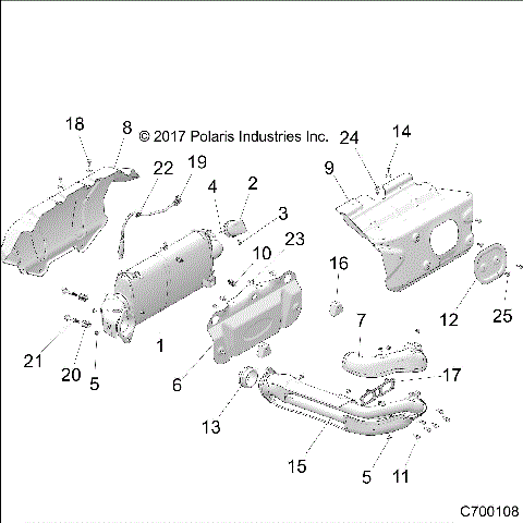 ENGINE, EXHAUST SYSTEM - Z19VGE99AK/AW/BK/BW (C700108)