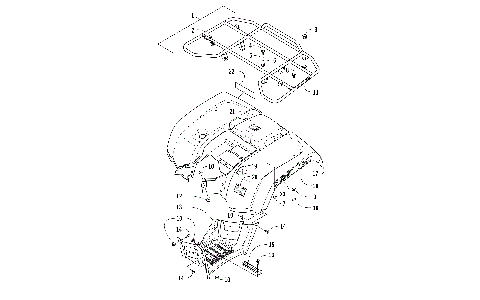 REAR RACK, BODY PANEL, AND FOOTWELL ASSEMBLIES [301743]