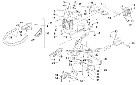 FRONT BUMPER AND FRAME ASSEMBLY