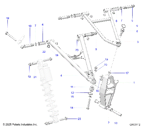 SUSPENSION, CONTROL ARMS and SPINDLE - S21EEC8RS (C601157)