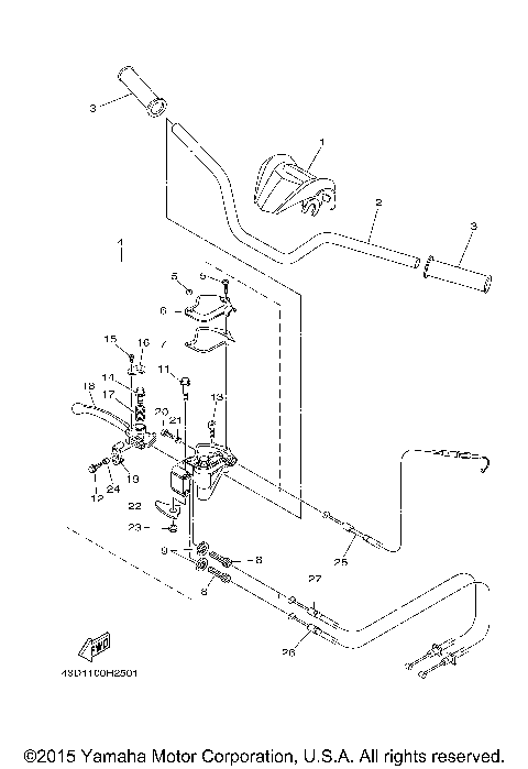 STEERING HANDLE CABLE