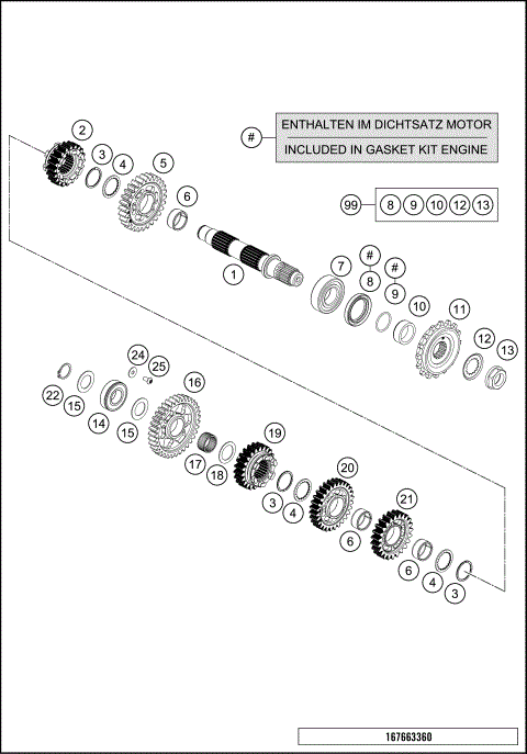 TRANSMISSION II - COUNTERSHAFT