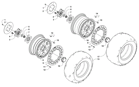 WHEEL AND TIRE ASSEMBLY