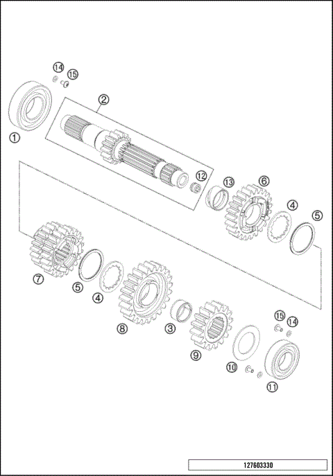 TRANSMISSION I - MAIN SHAFT
