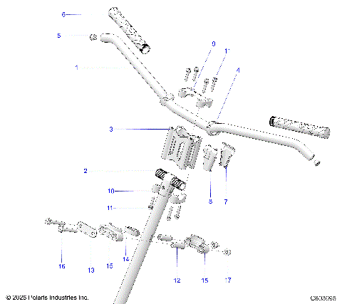 STEERING, UPPER and HANDLEBAR ASM. - S26TDV8MS (C603095)