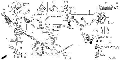 HANDLE LEVER@SWITCH@CABLE