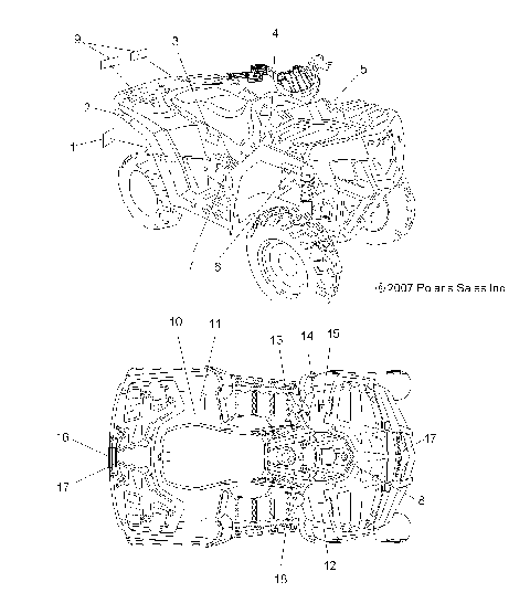 BODY, DECALS - A08LH46AQ/AX/AZ (49ATVDECAL08SP400)