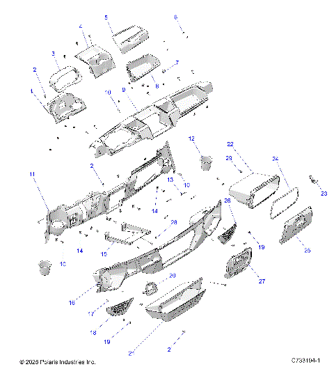 BODY, DASH -  R26RSE99NH  (C733194-1)