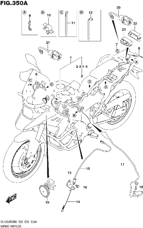 WIRING HARNESS (DL1050RC)
