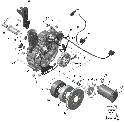 01- ROTAX - Magneto and Electric Starter