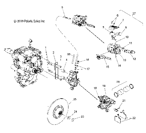 BRAKES, BRAKE CALIPER and DISC - S12PU7ESL/EEL (49SNOWBRAKE10WIDE)