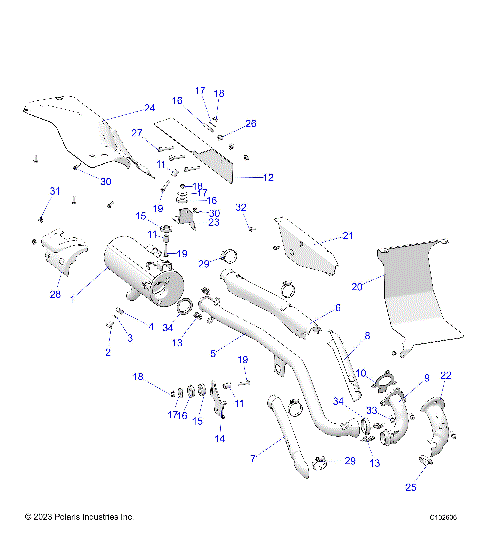 ENGINE, EXHAUST - A26SJR57AG (C102606)