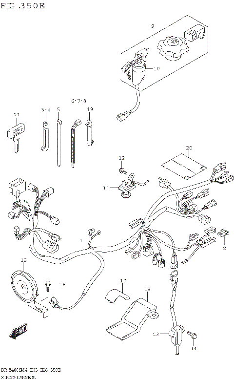 WIRING HARNESS (DR-Z400SM:E33)