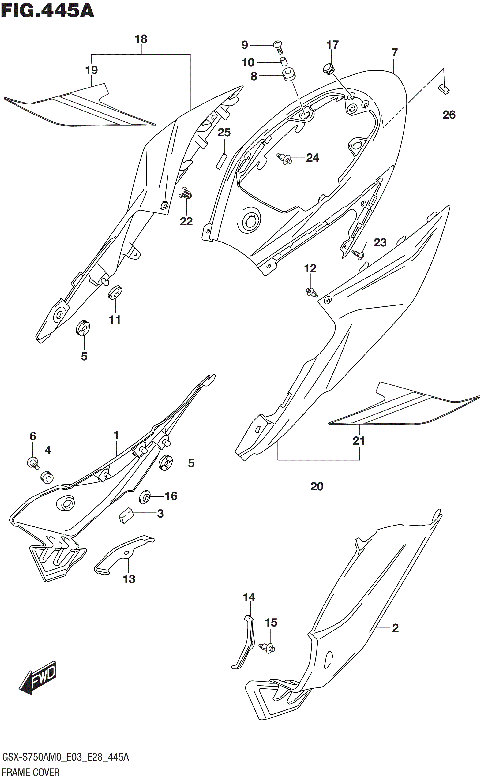 FRAME COVER (GSX-S750A)
