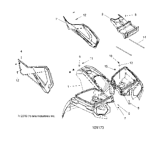 BODY, FRONT CAB and SIDE PANELS - A19SUE57D5 (101173)