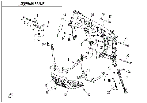 MAIN FRAME (LOW FENDER)
