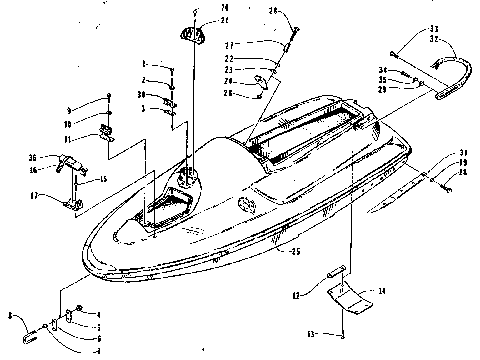 HULL AND RELATED PARTS ASSEMBLY [72582]