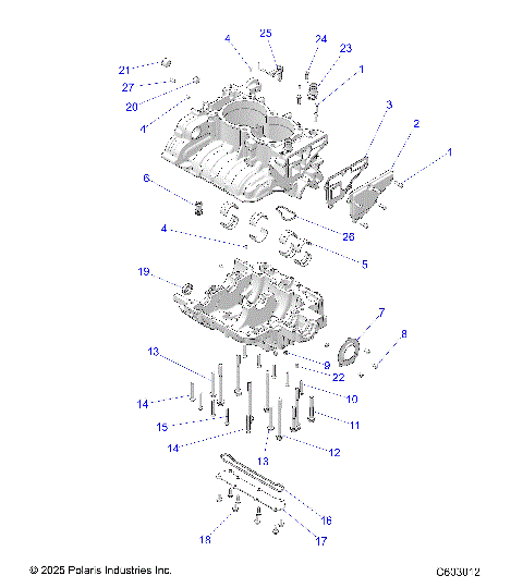 ENGINE, CRANKCASE - S26TDE9FS (C603012)