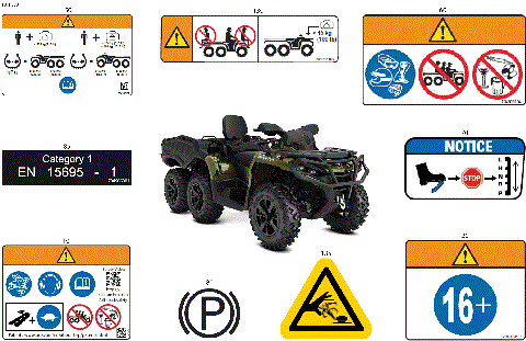 07- Body - Warning Decals Front Section