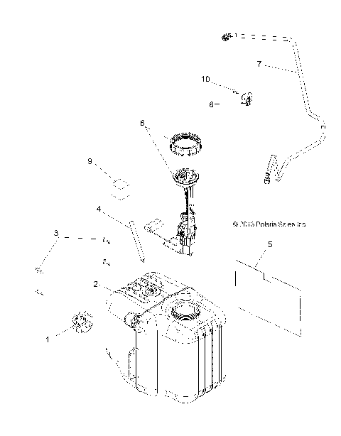 BODY, FUEL TANK ASM. - R15RUA57AA/E57AC (49RGRFUEL14570)