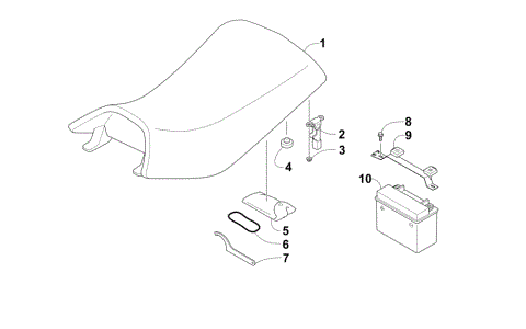 SEAT, BATTERY, AND TOOL KIT ASSEMBLIES