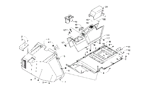 FRONT CONSOLE AND FLOOR PANEL ASSEMBLY [300776]